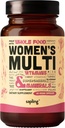 Multivitaminico per le donne - Multivitaminico femminile giornaliero - Complesso B etilato con ingredienti integrali, Vitamina B12, Folate, A, C, D3, E, K2, Frutta biologica & Verdura - Vegan, Non OGM - 60 Caps