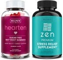 WellPath Beet Root Gummies (Sugar Free) 1500 mg – Aroma di mirtillo per il supporto alla pressione sanguigna e Zen Stress Relief Supplement + Mood Support | Calm, Stress & Energy Support, 60 Ct