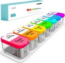 Daviky Extra Large Pill Organizer 7 giorni, XL Weekly Pill Box 2 volte al giorno, AM PM Medicine Pill Organizer for Supplement, Big Daily Pill Case with Large Container to Hold Vitamins and Medicine
