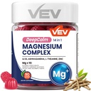 VEV Magnesium Complex DeepCalm 14-in-1 Gummies – con Ashwagandha, L-teanina, D3 & Zinc – Supplementi di Cortisol per le donne – 90 No Aggiunto Zucchero Vegan Magnesio Glycinate Complex Gummies