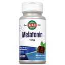 KAL Melatonin 1mg Aide au sommeil, supplément Melatonin soutient la détente calmante et un cycle de sommeil sain, rapide dissolution des ActivMelts, saveur de menthe de chocolat naturel, végétarien, 120 Serv, 120 Micro Tabs