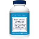 High Gamma Vitamine E - Soutient la santé immunitaire et cardiovasculaire - 400 UI (120 Softgels)