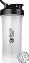 BlenderBottle Classic V2 Shaker Bottiglia perfetta per scuotere proteiche e pre allenamento, 45 once, trasparente/nero