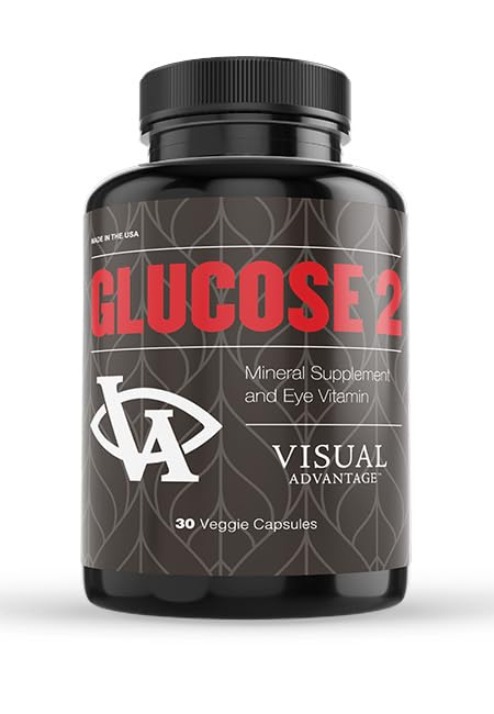Glucose II Augenergänzung - 1 Monat Versorgung - AREDS 2 Formel mit Vitamin D, C, E - Lutein & Zeaxanthin - Antioxidante Mischung für Erwachsene 50+