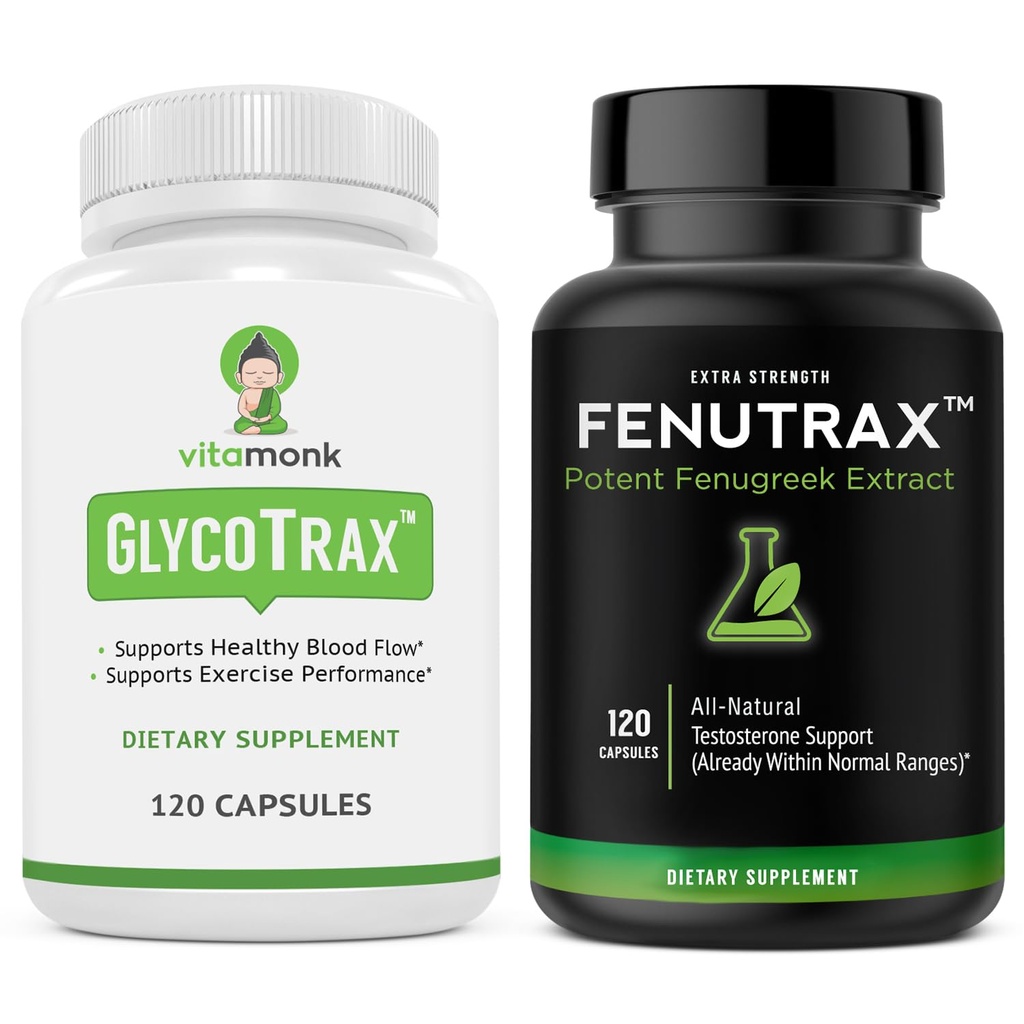 VitaMonk Fenugreek Seed Extract & GPLC - Unterstützt Zirkulation und gesunde Testosteronspiegel