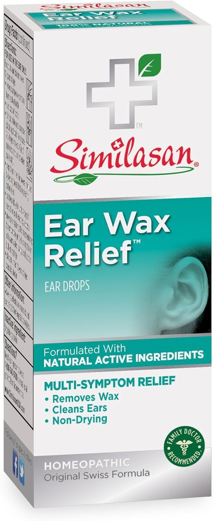Similasan Ear Wax Relief Ohr Tropfen, 33-Ounce Flaschen (Pack von 3)