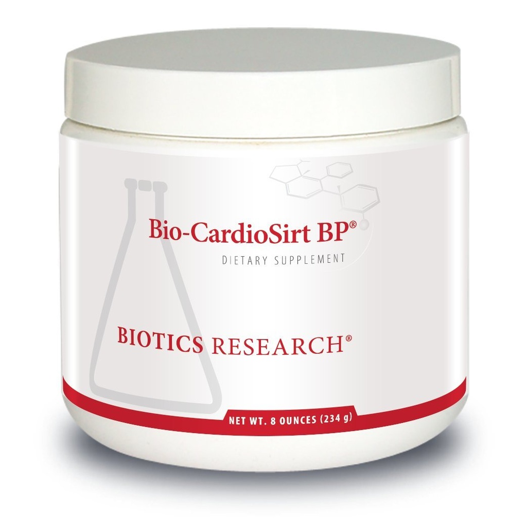 Biotics Research Bio CardioSirt BP Patentiert leicht Pulver zu mischen, Formuliert mit Hilfe von Mark Houston, MD, Einzigartige Kombination von 7 Schlüsselnährstoffen, 8 Unzen