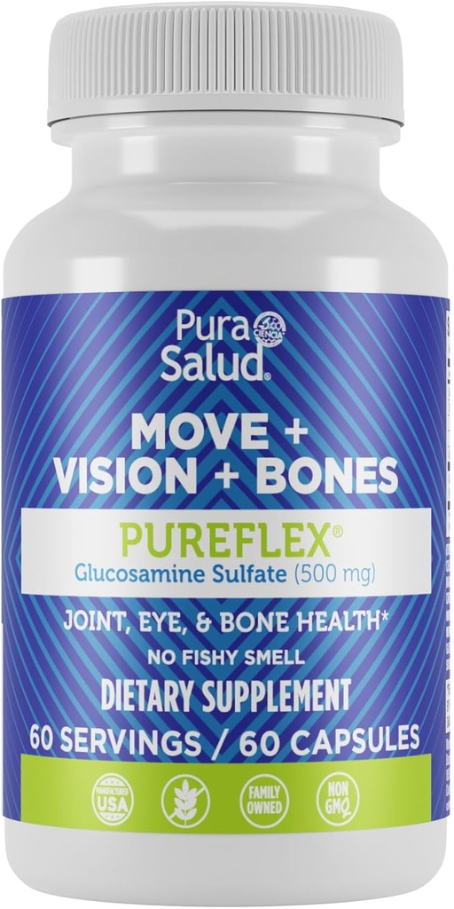 Grundmarken Pura Salud Pureflex Glucosamin Sulfat 500mg, 60 Count (Pack von 1)