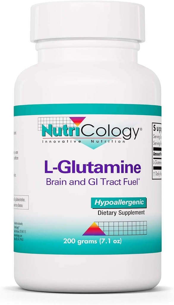 Nutrizione L-Glutamina Polvere - Gut Salute per gli uomini e le donne, Aminoacido Free Form, Pure, 4.7g Supplement - 7.1 Ounce