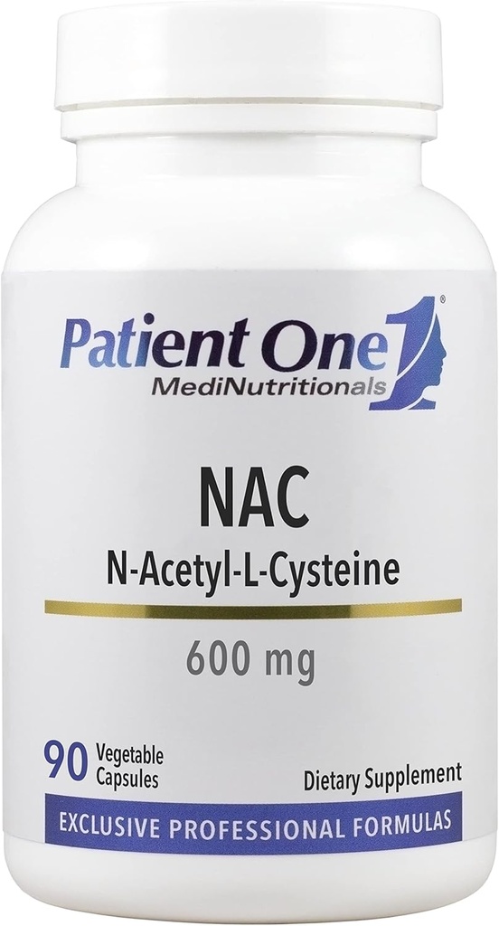 Un paziente NAC (N-Acetyl Cysteine) 600 mg | Supplemento al supporto Immune, Respiratory and Liver Health* | 90 capsule