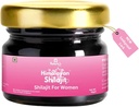 Vibe de la nature Pure Shilajit pour les femmes - Énergie, force, équilibre hormonal pour les femmes, résine d'or avec Ashoka, Shatavari et Chastberry - 85+ Minéraux - 60 Serv.