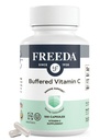 FREEDA Gepuffertes Vitamin C 500mg – Nicht-Acidic Calcium Ascorbat – Immununterstützung & Antioxidans – Kosher, Gentle on Stomach – 100 Kapseln