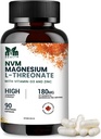 Magnesio l-threonate con vitamina D3 e zinco per il supporto del sonno, funzioni muscolari, bilancia elettrolitica e supporto immunitario I Gluten Free, Non- OGM, 90 capsule vegetariane