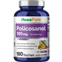 NusaPure Policosanol 100mg 180 Veggie Capsules (Vegan, Non-GMO)