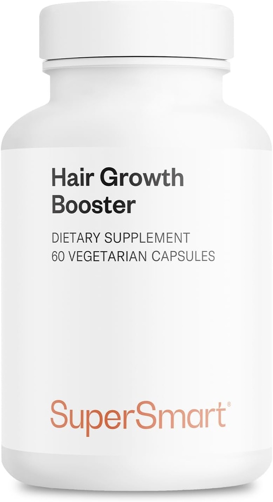 Supersmart - Haarwachstum Booster 160mg pro Tag (Lustriva Supplement) - Biotin 40x Mehr löslich | Non-GMO & Glutenfrei - 60 vegetarische Kapseln