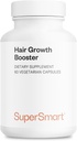 Supersmart - Booster di crescita dei capelli 160mg al giorno (Lustriva Supplement) - Biotin 40x Più solubile | Non-GMO & Gluten Free - 60 capsule vegetariane