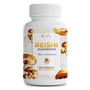 SIRUNES Reishi Capsules de champignons – Supplément de champignons Reishi 100-Count pour le stress et le soutien immunitaire – 1000mg Capsules de champignons Adaptogènes à haute résistance – Non-OGM et naturel