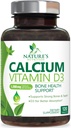Kalzium-Ergänzung mit Vitamin D3-1200 mg Calcium pro Portion mit D3 für die beste Absorption - Unterstützt die Gesundheit des Immunsystems, Knochen & Zähne - Calcium der Natur wird in den USA für Frauen und Männer abgefüllt - 120 Tabletten