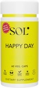 Happy Day Supplement: Combinando le proprietà naturali di erbe della corteccia di felicità collettiva, Astragalus e Gingko Biloba per sostenere uno stile di vita sano - 60 Facile da ingoiare capsule