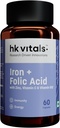 Innovations axées sur la recherche Fer + acide folique avec le zinc, vitamine C et supplément de vitamine B12 (60 capsules)