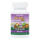 NaturesPlus Animal Parade AcidophiKidz, Berry Flavor - 90 Chewable, Animal-Shaped Tablets - con Probiotici, FOS & Grape Seed - 90 Total Servings
