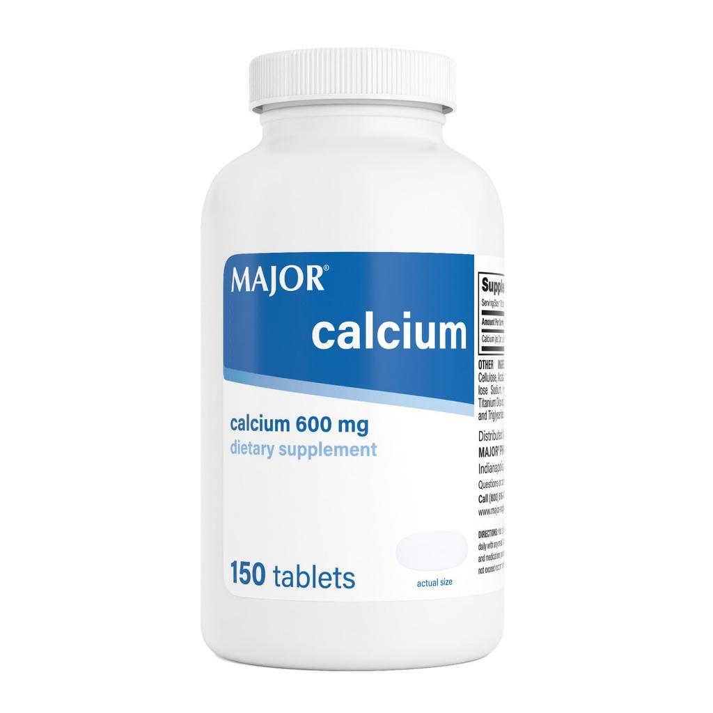 Principali compresse di calcio 600mg - Supplemento di calcio - 150 conte (1 confezione)