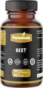 Beet Premium 320 Capsules Booster à Oxyde Nitrique $ Supplément à base de plantes $ 900 mg par portion $ Fabriqué avec 100% poudre de betterave pure (Beta Vulgaris)