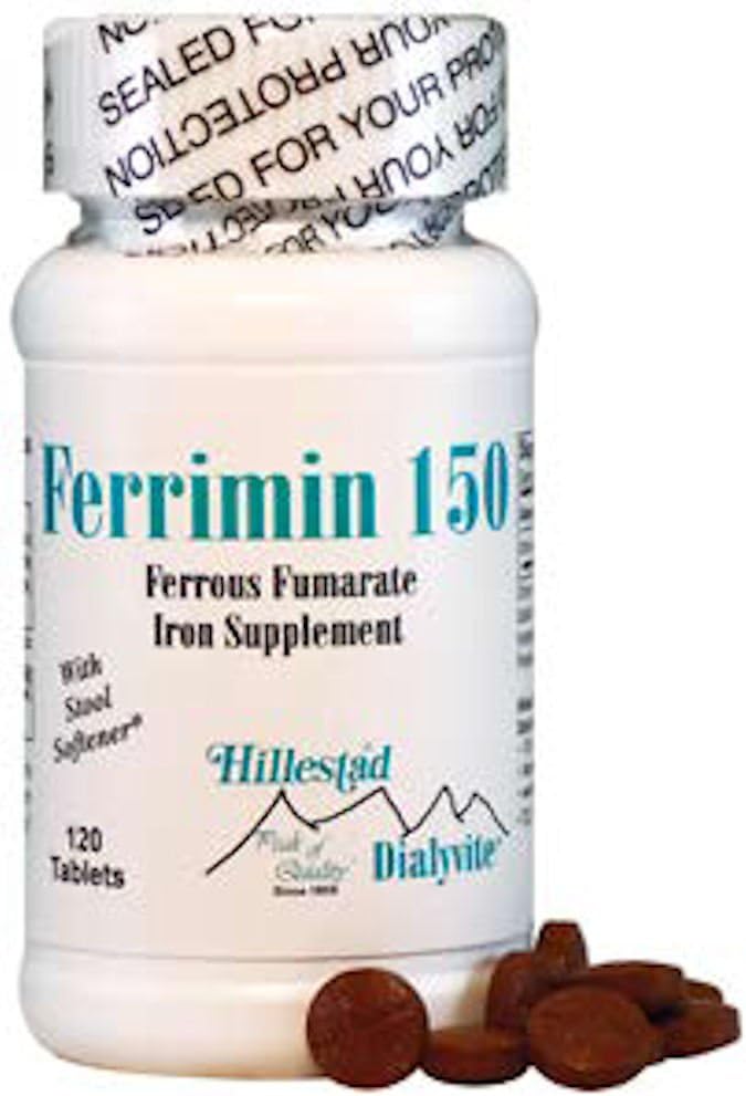 Dialyvite - Fumarate de fer - Ferrimin 150-120 Comprimés (2)