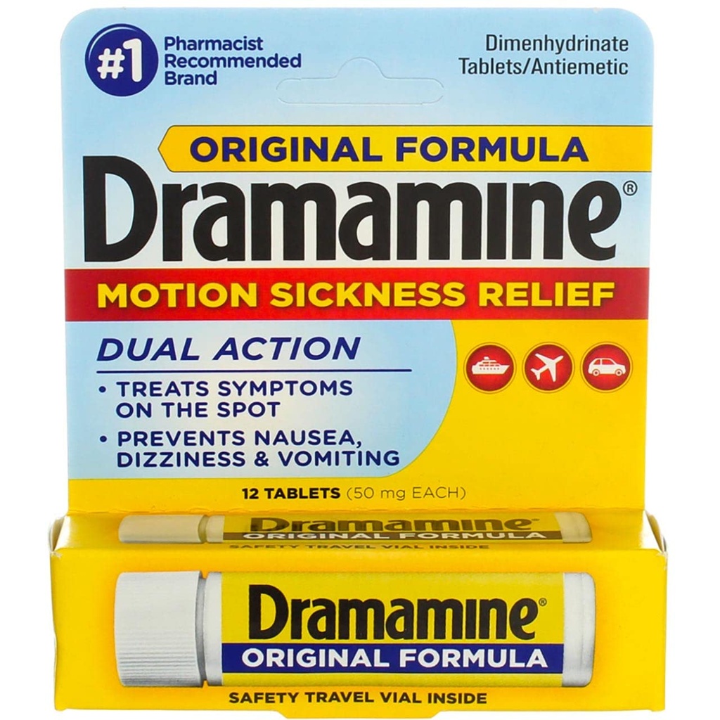 Dramamine Formula Motion Sickness Relief | Originale, 12 Conte