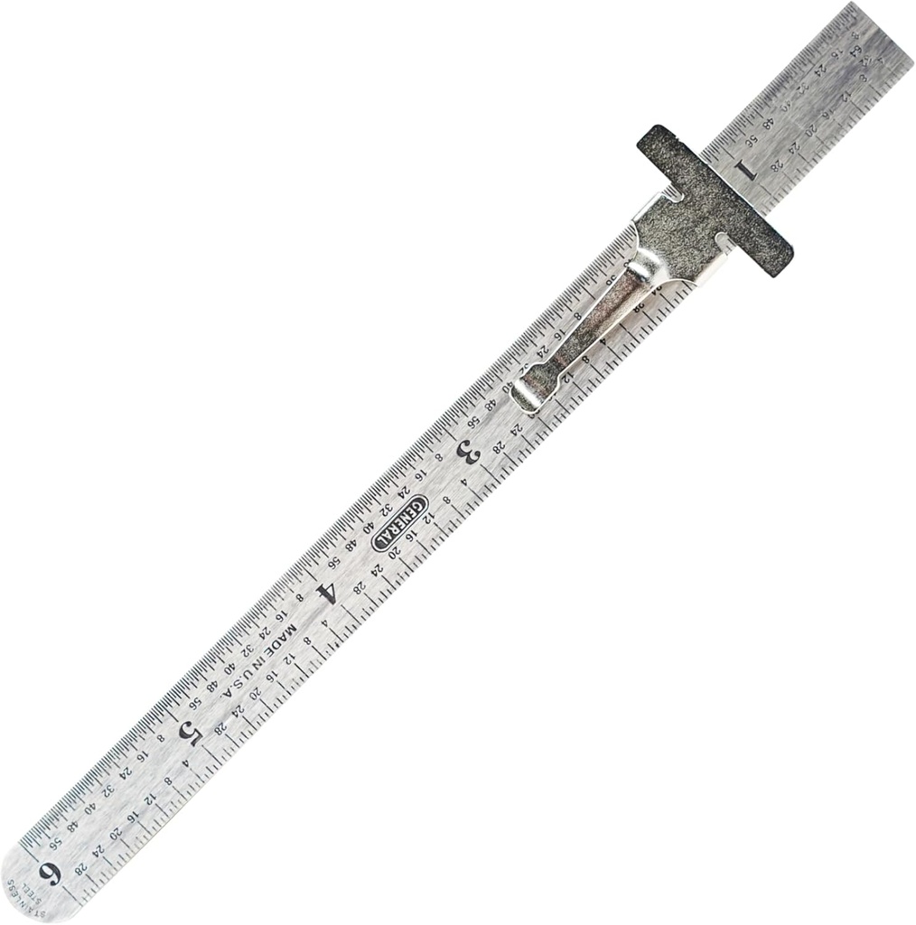 Regolatore dell'acciaio inossidabile di precisione flessibile 300/1 6 pollici, Chrome