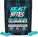 BITES DE BEST - Gommies infusées de créatine - 5g Creapure Creatine Monohydrate par portion - NSF certifié pour le sport - 30 portions