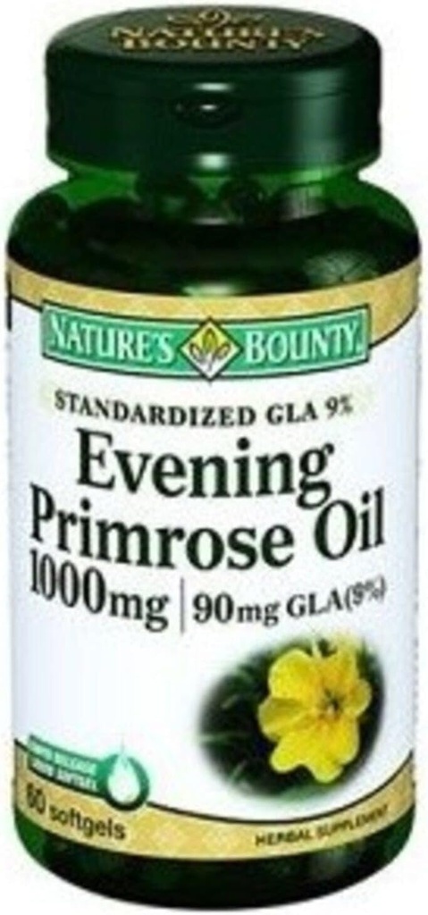Huile de Primrose, 90mg, 60 Softgels (paquet de 3)