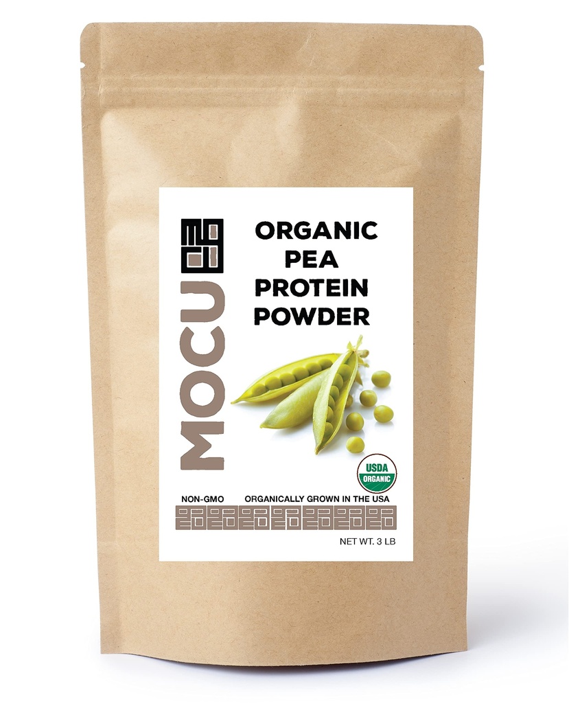 Protéine de pois biologique américaine certifiée I 80% I Lot testé pour les métaux lourds I 3 LBS I emballé quotidiennement