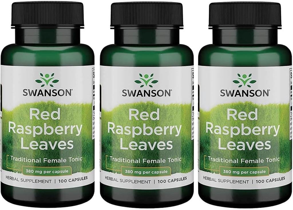 Swanson rosso lampone lascia 380 mg 100 capsule (3 pacchetto)