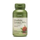 GNC Kräuter Plus Rhodiola Extrakt 340mg, 100 Kapseln, unterstützt natürliches Wohlbefinden