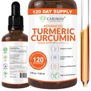 curcumina curcuma liquida con bioperina per assorbimento potenziato - curcumina curcuma curcuma curcuma supplemento per il supporto misto - estratto di curcuma con pepe nero - 2 mesi di alimentazione - 4oz