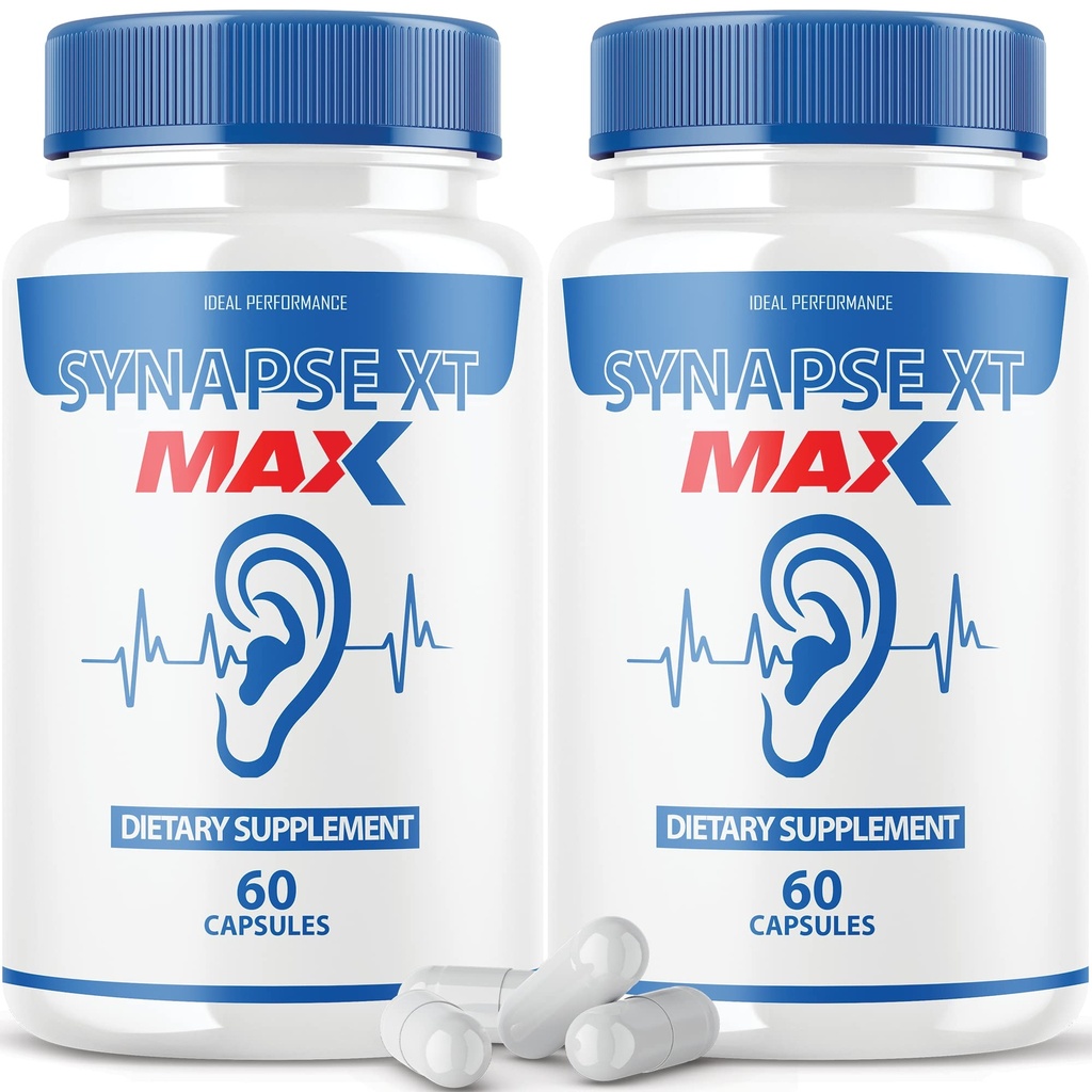 IDEAL PERFORMANCE (2 Pack) Synapse XT Max Tinnitus Supplément Pro Premium Relief Pills (120 Capsules)