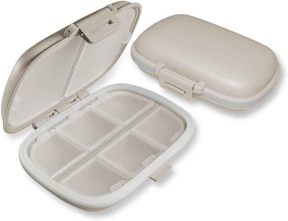 8 Compartment Pill Organizer - Box settimanale per viaggi e uso domestico