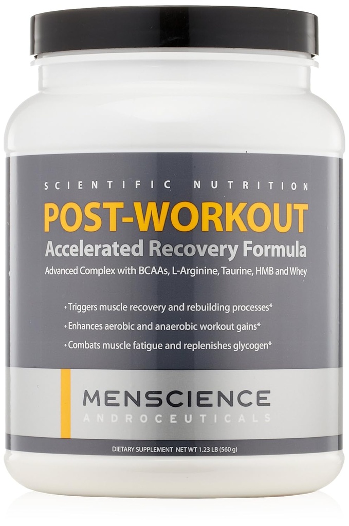 MenScience Formule accélérée de récupération musculaire post-entraînement, 1.23 lb.