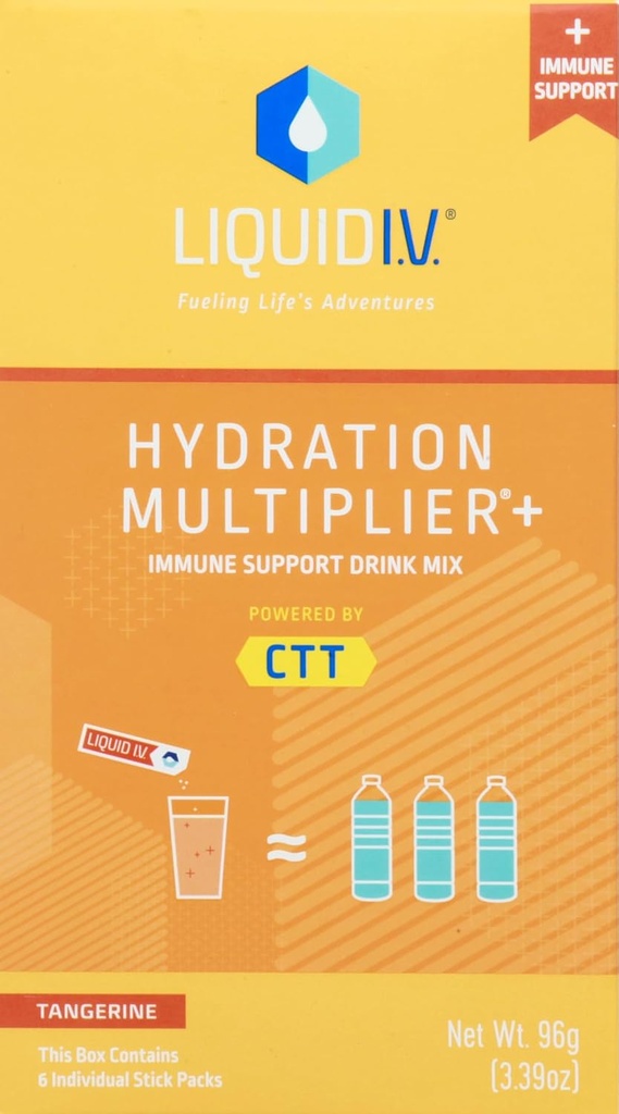 Liquid I.V., Tangerine Hydration Multiplier+, 6 Zähler