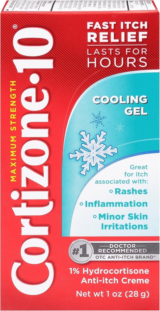 Cortizone-10, Cooling Gel Anti-Itch Crème, 1 Unze