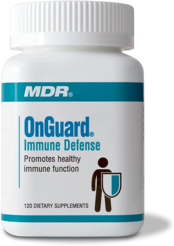 MDR OnGuard Immununterstützung Formel mit klinisch bewährten Maitake & Shitake Mushroom, Lo Han, Colostrum und patentierten Lotus Seed Extract. (120 Kapseln)