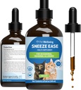 Pet Wellbeing Sneeze Ease für Katzen - Freizeitspeisung, Saisonale Allergien, Nasen- und Augenstörung, Augenbright, Nettles - Veterinär-Formulierte Kräuterergänzung 4 oz (118 ml)