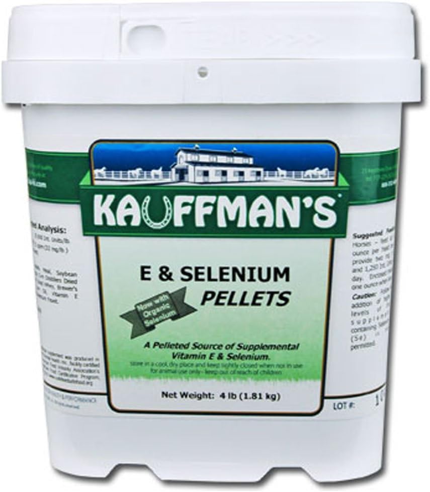 Santé des animaux de Kauffman Vitamine E & Sélénium Pellets 4 lb