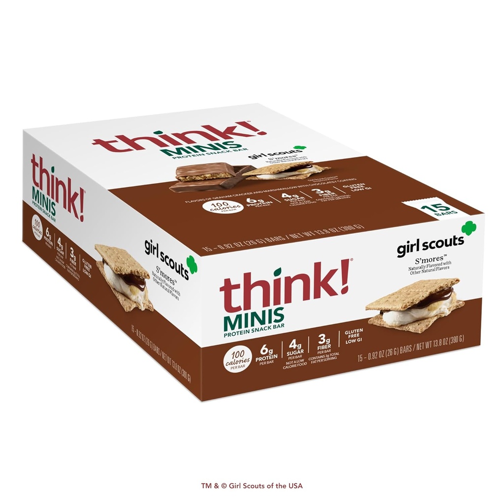 Denk nach! Mädchen Scout Minis, S'mores, 15 Count