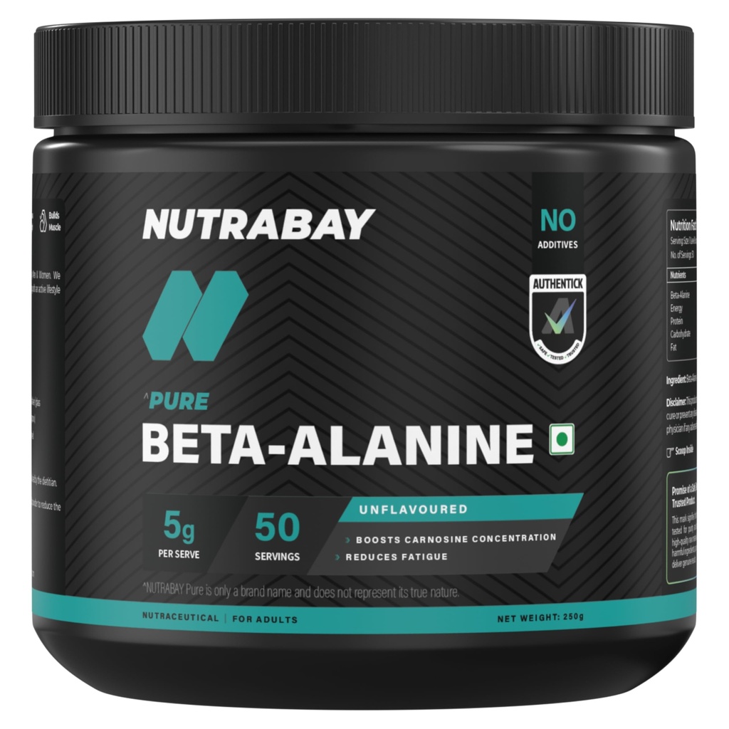 Nutrabay Pure 100% Beta Alanine - Unvorteilt, 250g