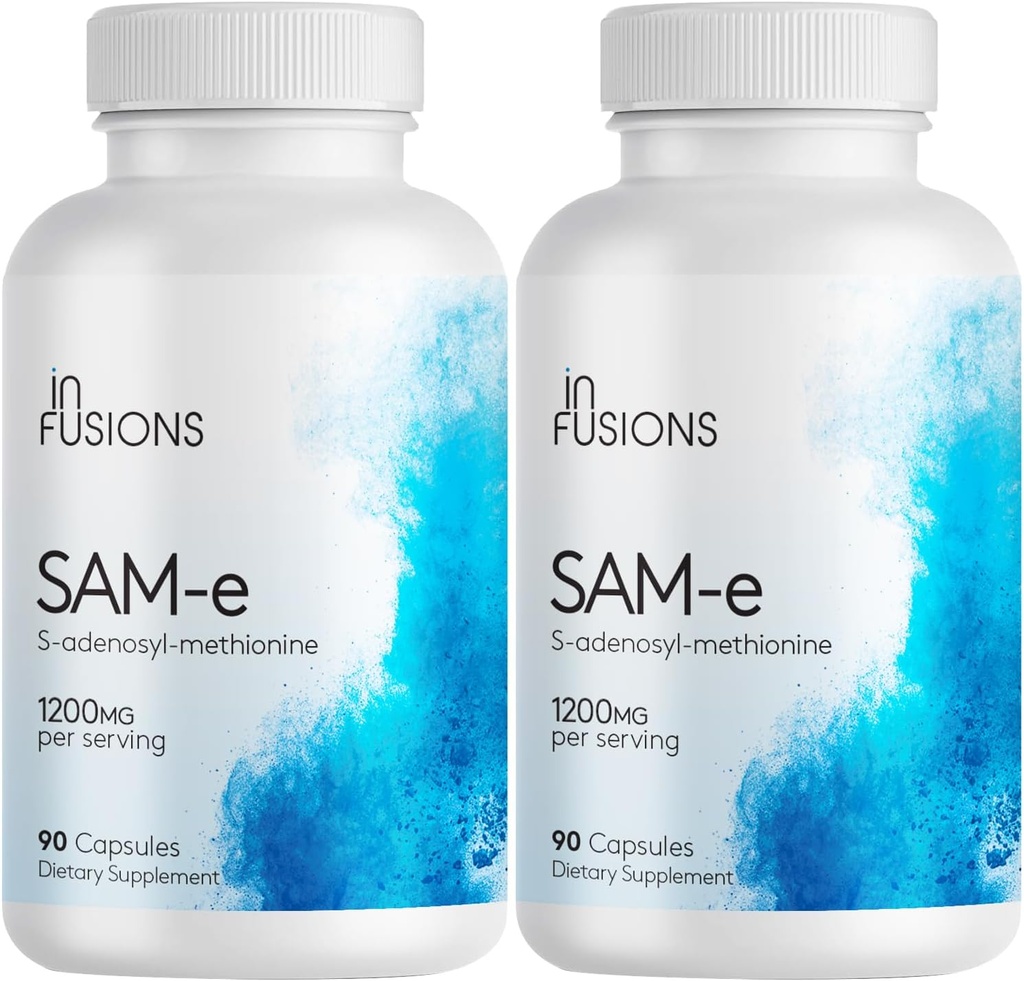 Infusionen Maximale Stärke Pure SAM-e 1200mg 90 Gemüsekapseln (S-adensoyl-methionin) (2)