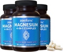 Zentastic Magnesium Complex - 360 Kapseln - Chelat Magnesium Glycinat, Malat, Taurat & Lactate - Unterstützung von Knochen, Muskeln