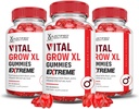 Justified Laboratories (3 Pack Vital Grow XL Extreme 2000MG Performance Gummis Fortgeschrittene Formel Formuliert mit ACV Pomegranate Rübensaft Pulver B12 Vegan Non GMO 180 Gummys