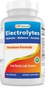 Best Naturals Elektrolyte Hydrate-Balance-Sustain Premium Formel 240 Kapseln. Glutenfrei und nicht-GVO.